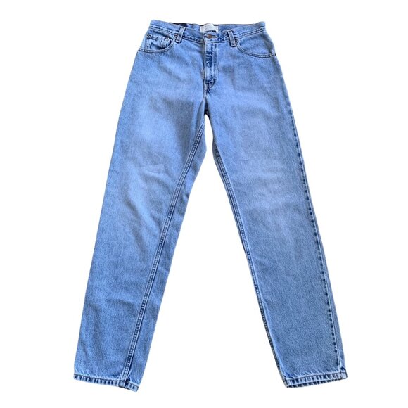 Vintage Levi Strauss High Rise Light Wash Relaxed Fit Denim Jeans 10L - Picture 3 of 10